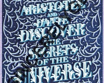 Aristotle and Dante Discover the Secrets of the Universe (Cover Reimagined)