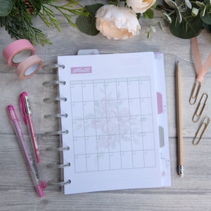 Faith Can Move Mountains- A5 Diary Pages Discbound Paper Pack- Disc bound planner paper pack refill