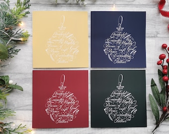 Wonderful Counsellor - Christmas Greeting Card - Christian Christmas Card