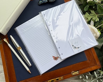You Will Seek Me & Find Me - A5 Note Paper Discbound - Lined or Dot Grid Disc bound planner paper pack refill