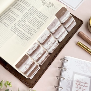 The Word Remains - Vintage Flowers Laminated Bible Tabs