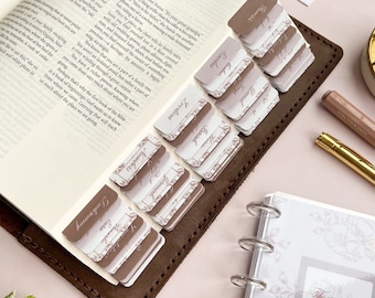 The Word Remains - Vintage Flowers Laminated Bible Tabs