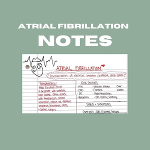 Atrial Fibrillation Review Sheet