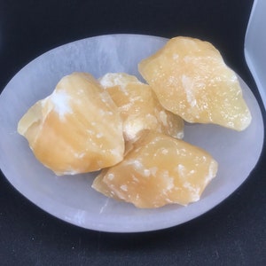 3-3.5” Orange Calcite Raw Pieces