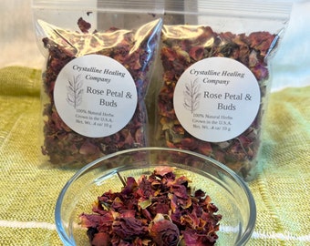 100% Natural Rose Petal & Buds • Natural Herbs