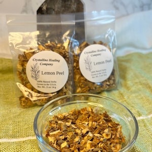 100% Natural Lemon Peel • Natural Dried Lemon Peel • Natural Herbs