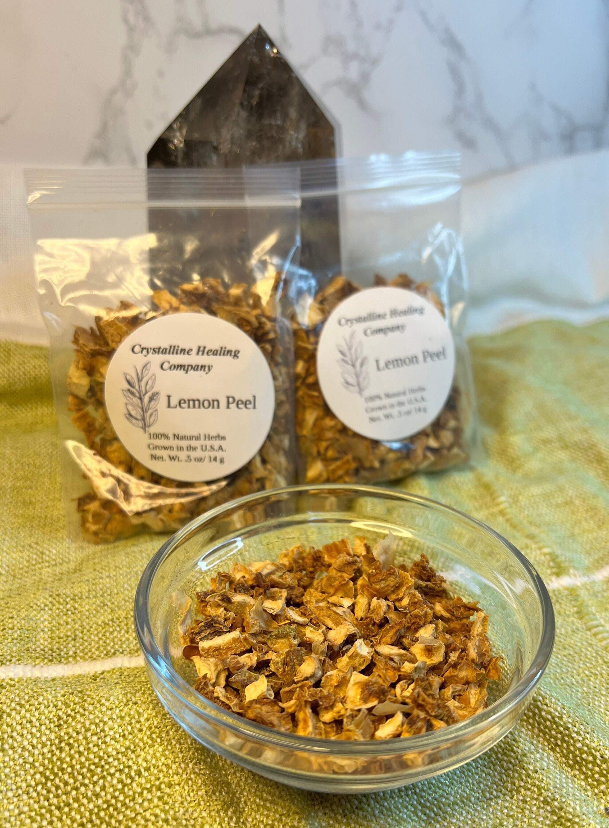 100% Natural Lemon Peel • Natural Dried Lemon Peel • Natural Herbs