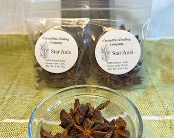 100% Natural Star Anis Flowers • Star Anis Herb • 14g bags • Natural Herbs