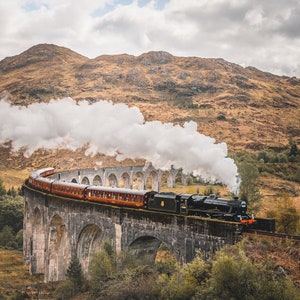 The Jacobite Passing Over Glenfinnan Viaduct  // Photography Print