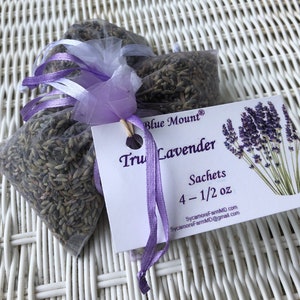 True lavender sachets, drawer sachet, organic lavender, closet sachets, linen sachets, wedding favor, wedding confetti, US farm grown image 5