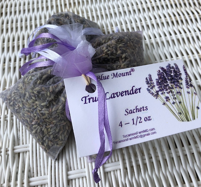 True lavender sachets, drawer sachet, organic lavender, closet sachets, linen sachets, wedding favor, wedding confetti, US farm grown image 5