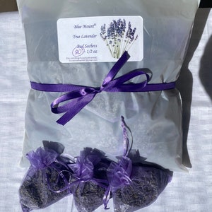 True lavender sachets, drawer sachet, organic lavender, closet sachets, linen sachets, wedding favor, wedding confetti, US farm grown image 7