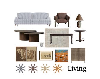 Descarga diseños de salas de estar eclécticas