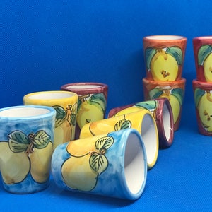 Ceramics: Authentic, Made in Vietri, Italy, Lemoncello Glass (1ea)