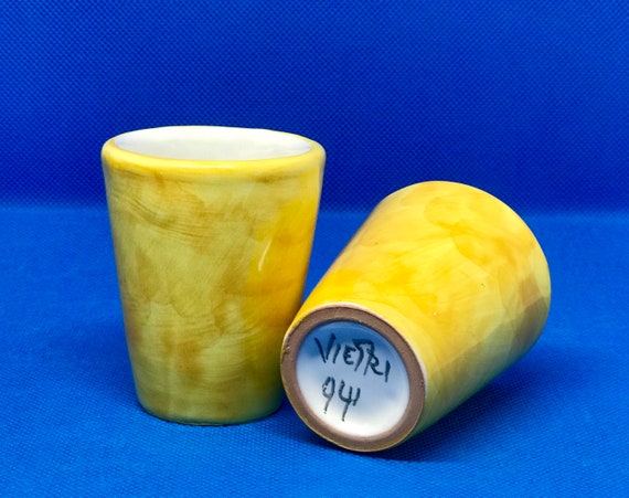 Lemoncello Shot Glass: Made in Vietri, Italy