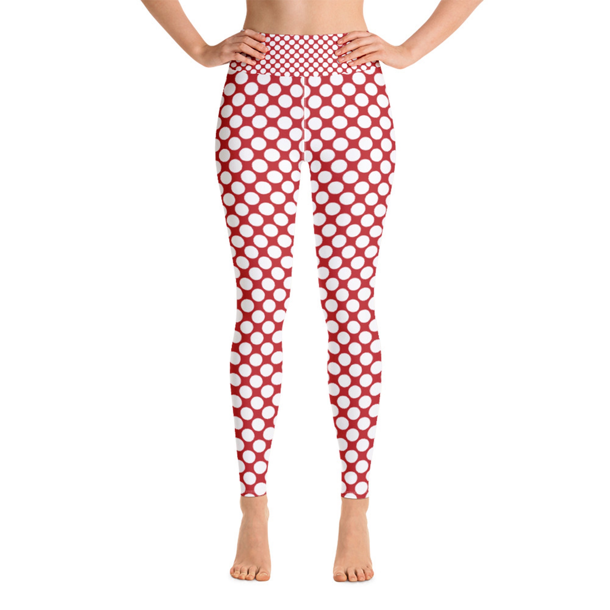 polka dot yoga pants