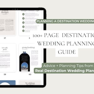 Destination Wedding Planning Guide, Destination Wedding Templates, Destination Wedding, Wedding Planning Book, Resort Wedding