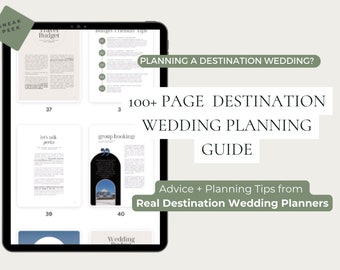 Destination Wedding Planning Guide, Destination Wedding Templates, Destination Wedding, Wedding Planning Book, Resort Wedding