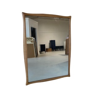 Mid-Century Modern Mirror by Drexel Dateline 40x31 LOCAL PICKUP 1950s Vintage MCM Art Deco Mahogany Wood Rectangular Mirror image 1