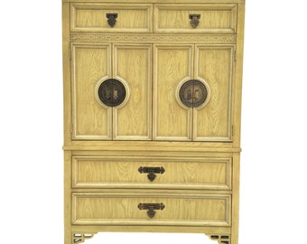 Rustic Wooden Armoire with Mirror