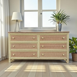 Wicker Dresser Henry Link - Etsy