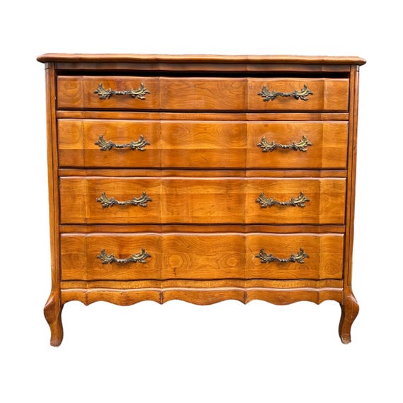 A Seven Drawer French Provincial Cherrywood Linen Chest A Seven Drawer French Provincial Cherrywood Linen Chest