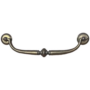 Vintage Stanley Furniture Drawer Pull 7” Centers - Large 8” Brass Bail Handle - Dresser Armoire Cabinet Replacement Hardware KBC 39351