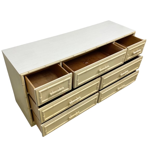 Bamboo style dresser deals