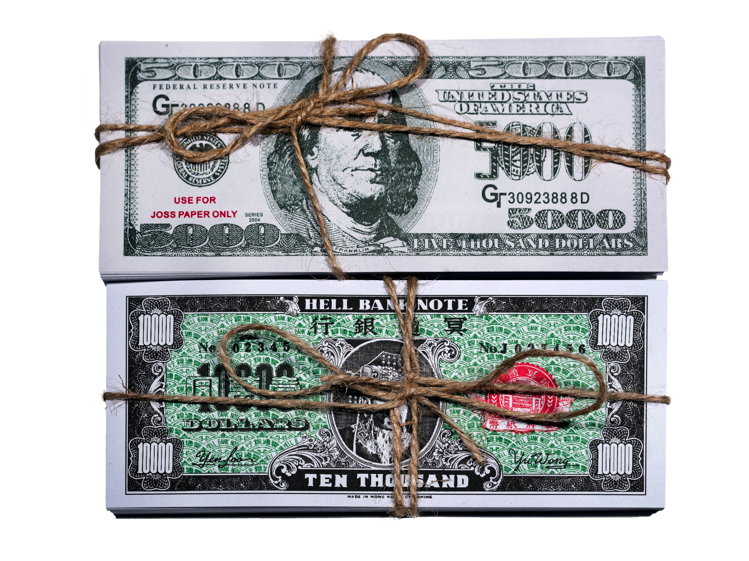 Ancestor Money / Joss Paper / Hell Notes / Spirit Money