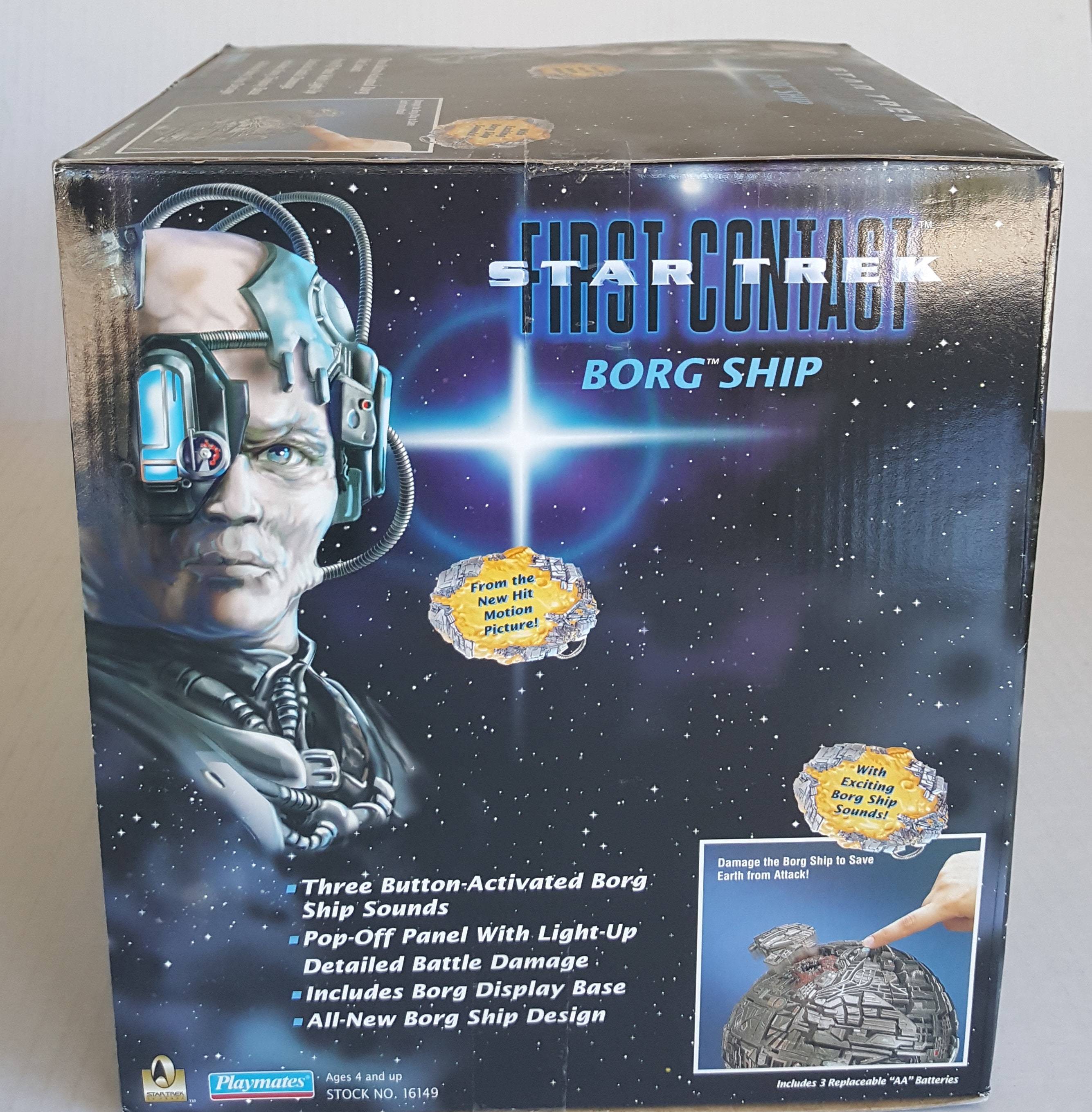 STAR TREK Primer contacto BORG Ship New In Box 1996 Tv Toy | Etsy