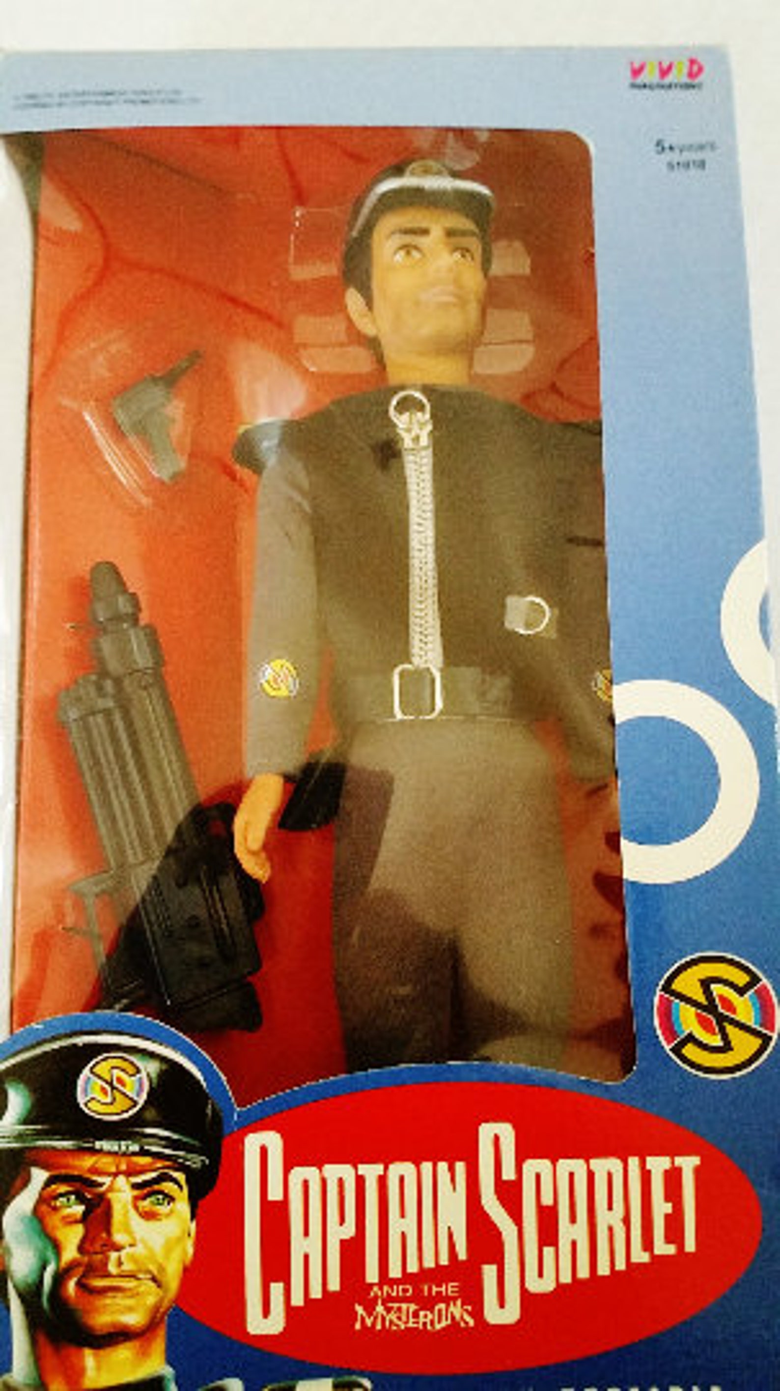 CAPTAIN SCARLET Captain Black Poseable 12 Action Figure 1993 Etsy