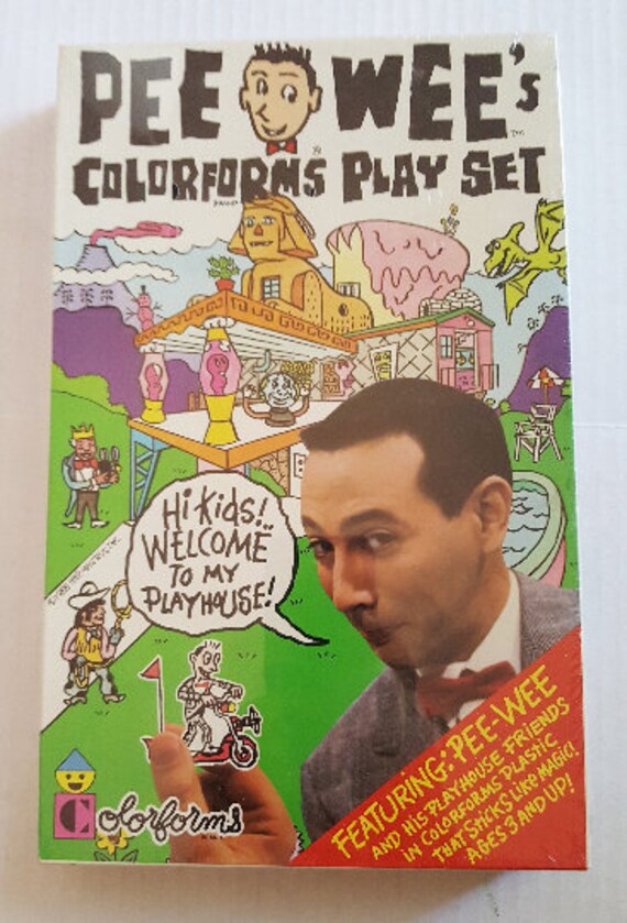 pee wee's colorforms play set
