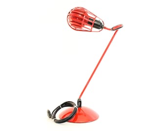 Vintage red Igloo desk lamp ( by Tommaso Cimini for Lumina, 1980s. Excellent!!