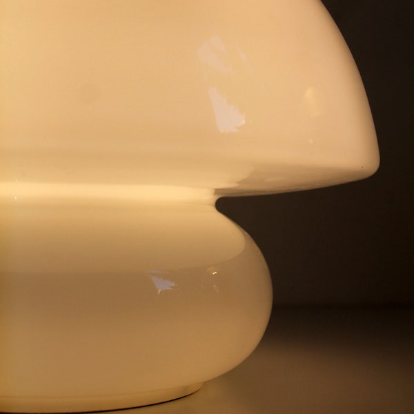 Vintage MURANO Glass Lamp (31x25x21cm) by GINO VISTOSI 1970's. Perfect condition. New led warm bulb (E27) included