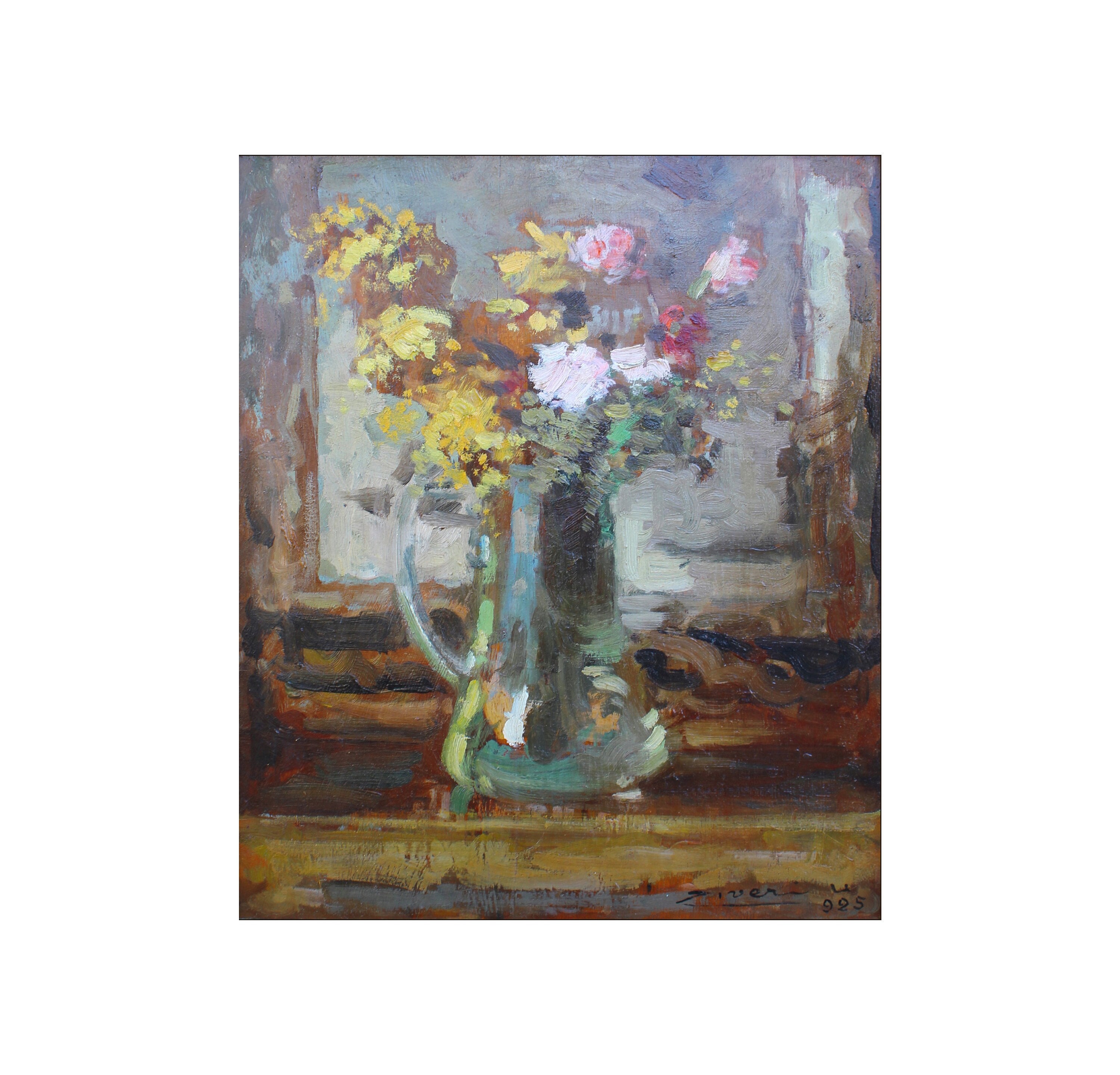 Umberto Ziveri (Italian 1891-1971) Oil painting signed and dated (1925). Stunning artwork!!