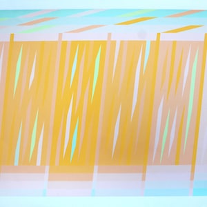 Martin Canin (American 1927 - 2010 ) - Original Serigraph signed/limited #27 of 90 - &quot;Mirmand III&quot; - Dimensions: 68.5x101.5cms