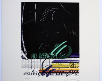 Jaume Genovart Lithograph: Signed Abstract Art, #62/80 (56x37cm)