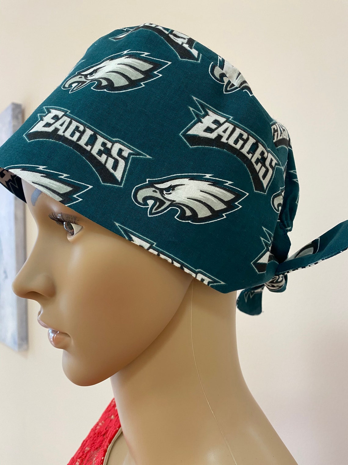 Philadelphia Eagles Scrub Hat Unisex Medical Hat Sports Team Etsy