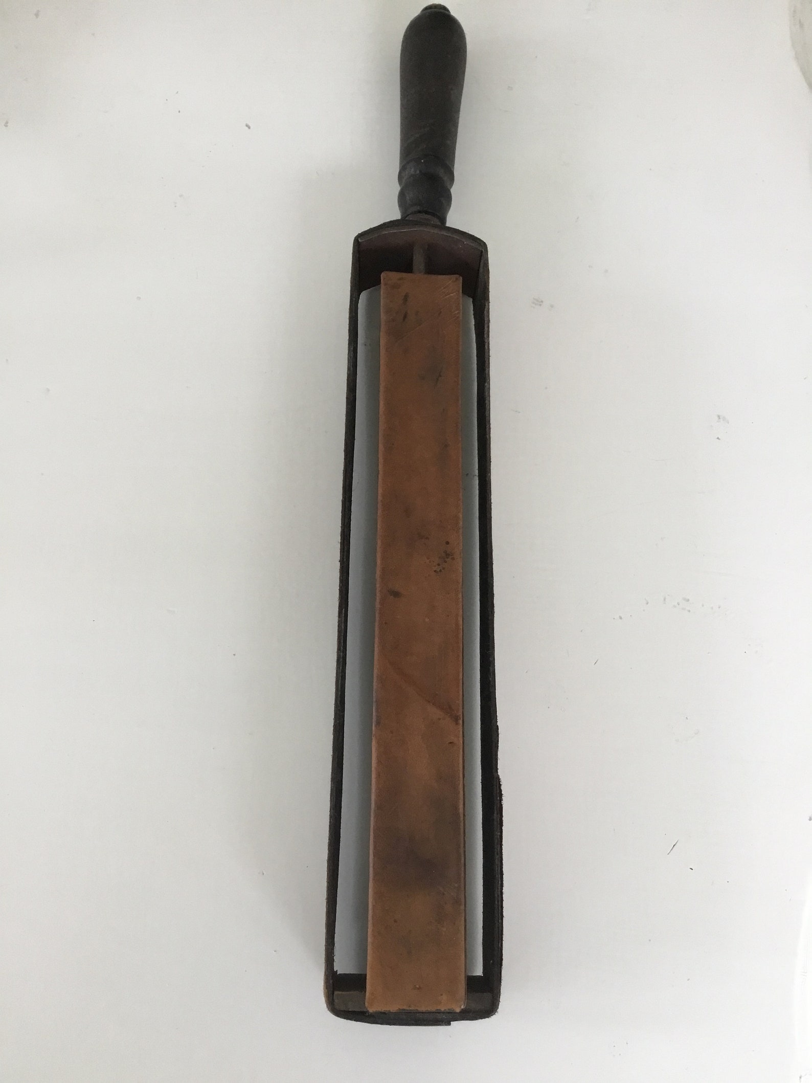 Two Antique Leather and Wood Razor Strops, Antique Barbers Sharpening Tools Etsy