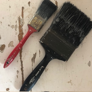 Two Vintage Paint Brushes, Vintage Marina Paint Brush