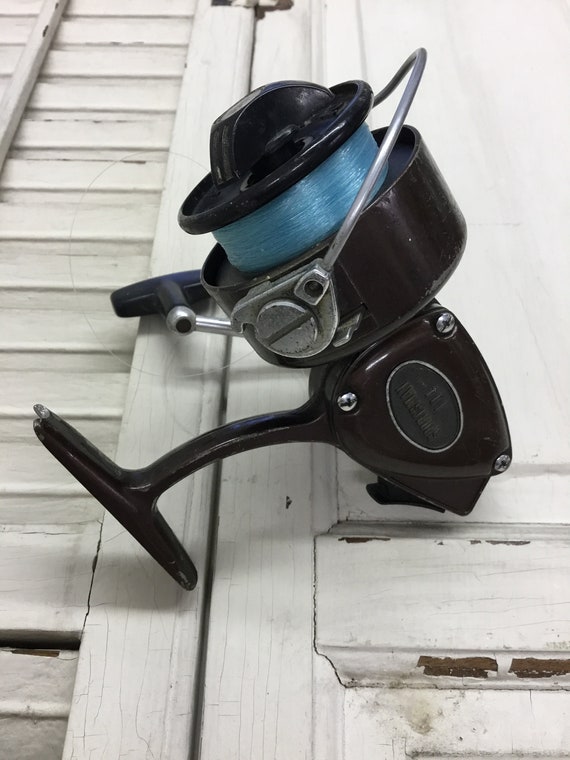 1970s Olympic Japan Spin Casting Fishing Reel, Vintage Fishing Reel 