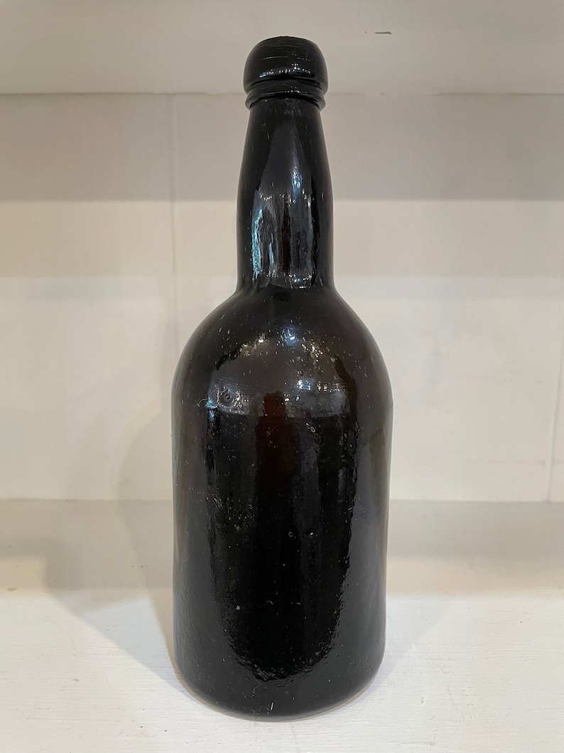 Late 1800s Antique Dark Glass Beer Bottle Antique Beer Ale or Etsy
