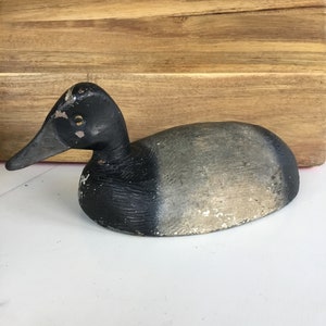 Vintage blue bill working decoy