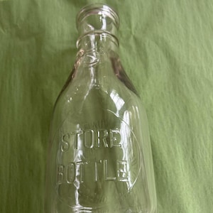 Early 1940s vintage quart milk bottle, 5 cent Store Return