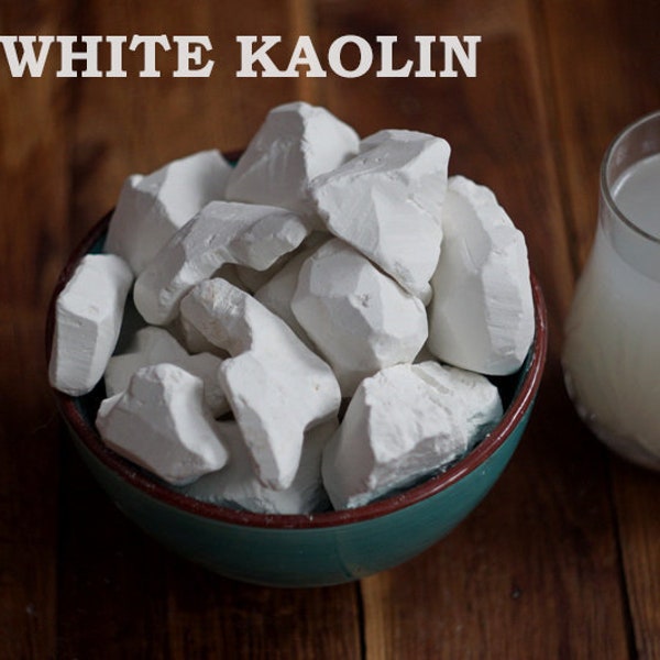 White Natural Clay Kaolin from 200 gram to 1 kg Organic Beauty Wholesale