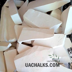 SAWN CHALK PLATES Natural Ukrainian Lump Chalks, 400 gm - 900 gm