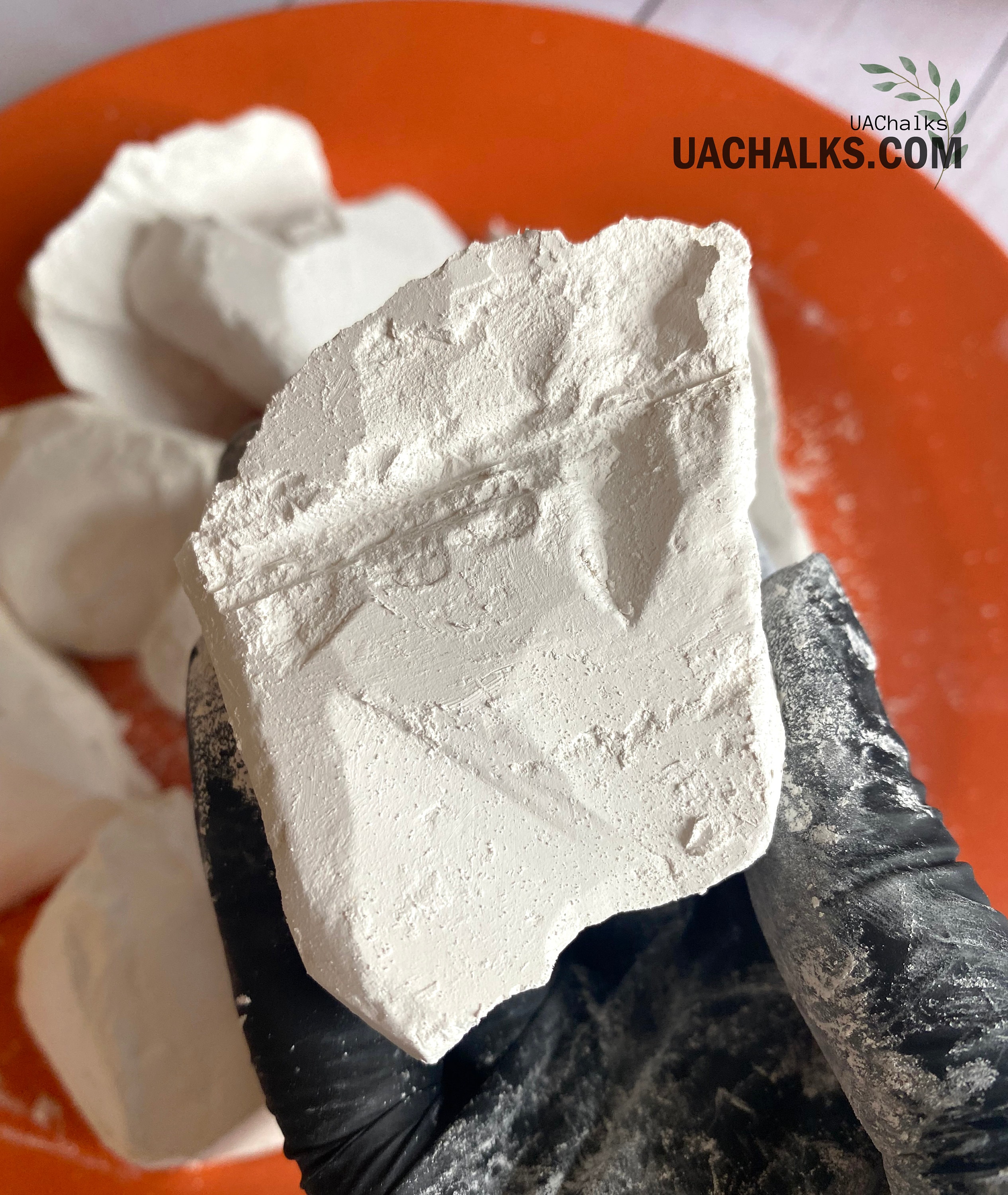 Edible chalk : SEVERSKY edible Chalk chunks (lump) natural for eating (food)