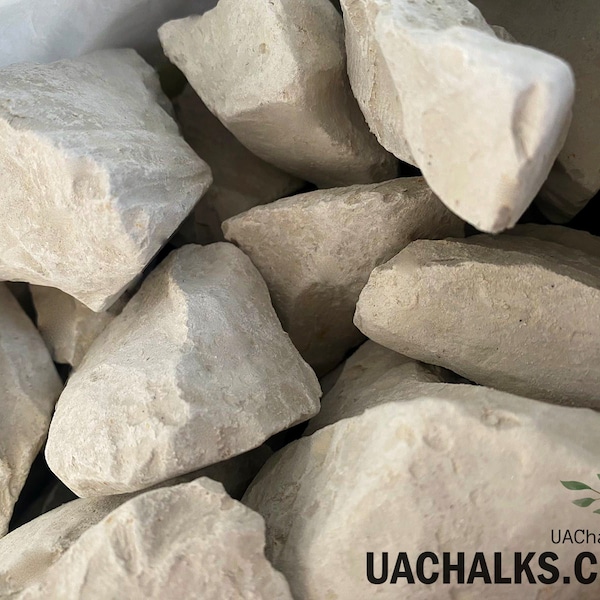 GLINOMEL "STRONG" Clay+chalk Natural Ukrainian Lump Chalks, 200 g-1 kg Wholesale