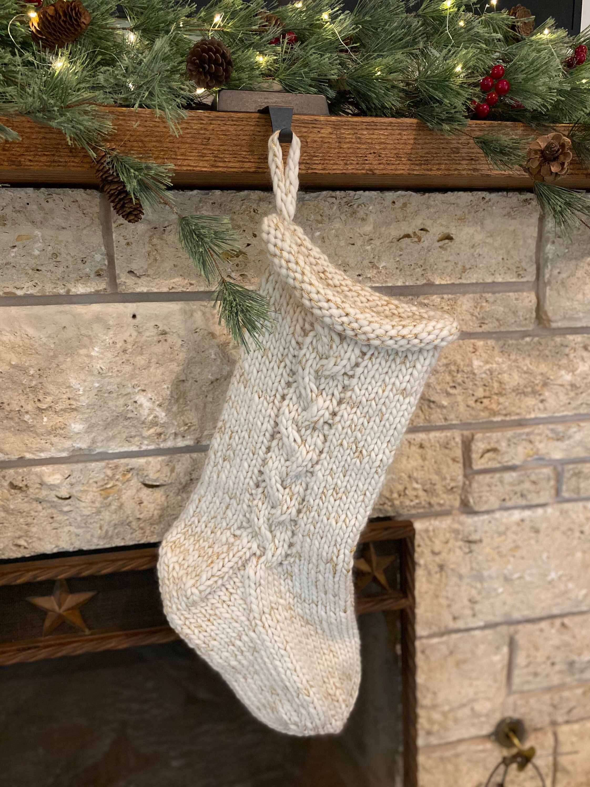 PDF KNITTING PATTERN - Holly Jolly Christmas Stocking - Etsy