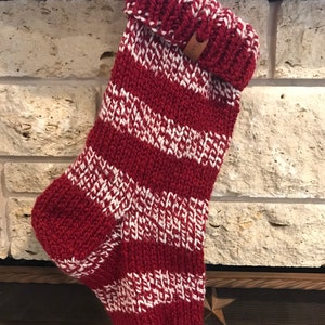 MADE TO ORDER - Handknit Christmas Stocking